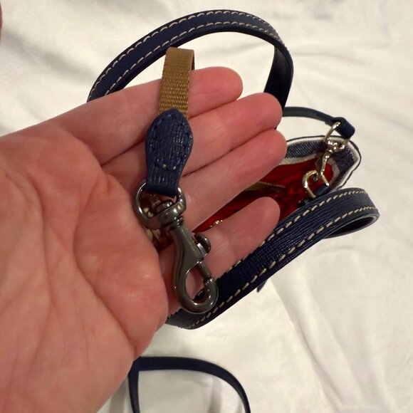 Dooney & Bourke Westerly Mini Waverly Yellow Navy White Striped Mini Tote - Picture 16 of 16